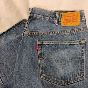 Levis 550 Jeans Mens 44x29 ( 42x28 ) Relaxed Denim Pants Casual Work Blank Tag F